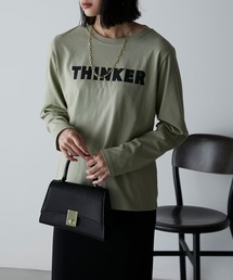 Anss.me | 【Anss.me】シンプルゴシックロゴプリントロンT(Tシャツ/カットソー)