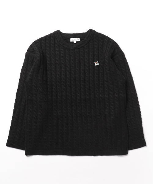 Arnold Palmer（アーノルドパーマー）の「ミニケーブル ニット（ニット/セーター・レディース・ブラック/キャメル・S/L/M）」の15枚目の写真