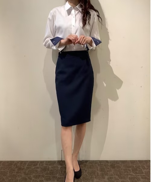 TOKYO SHIRTS（トウキョウシャツ）の「形態安定ノーアイロン レギュラー 長袖ビジネスワイシャツ（ビジネスシャツ・レディース・ホワイト・LL/S/L/M/XL）」の8枚目の写真