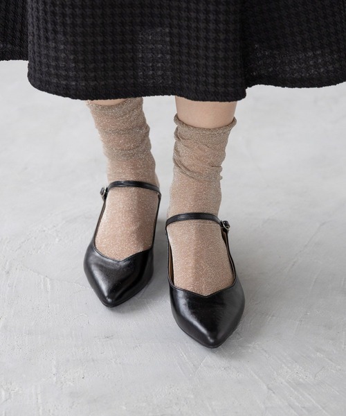 LEPSIM(レプシィム)の「ポインテッドストラップミュール 967375(その他シューズ・レディース・ブラック/シルバー・LARGE/MEDIUM)」の1枚目の写真