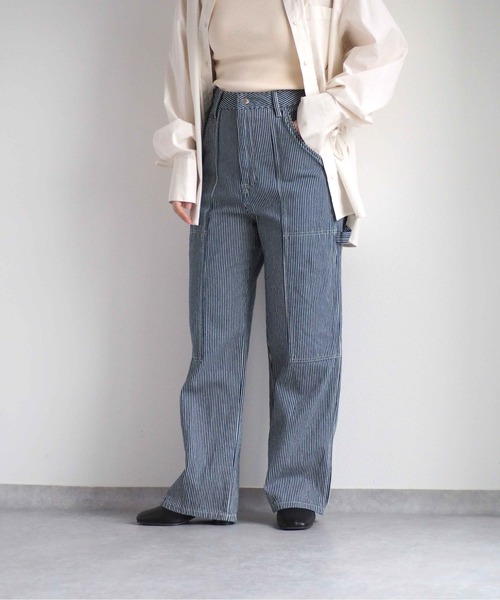 cepo(セポ)の「ペインターパンツ(デニムパンツ・レディース・ワンウォッシュ/ブラック/ネイビー・L/M/S)」の2枚目の写真
