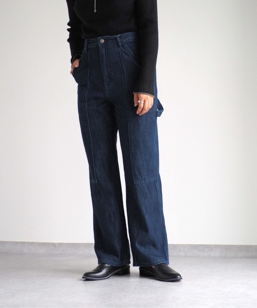 cepo(セポ)の「ペインターパンツ(デニムパンツ・レディース・ワンウォッシュ/ブラック/ネイビー・L/M/S)」の3枚目の写真