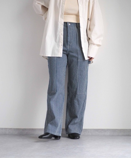 cepo(セポ)の「ペインターパンツ(デニムパンツ・レディース・ワンウォッシュ/ブラック/ネイビー・L/M/S)」の16枚目の写真
