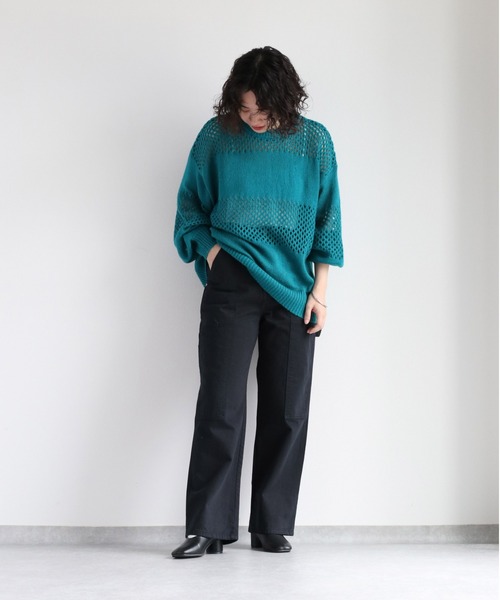 cepo(セポ)の「ペインターパンツ(デニムパンツ・レディース・ワンウォッシュ/ブラック/ネイビー・L/M/S)」の12枚目の写真