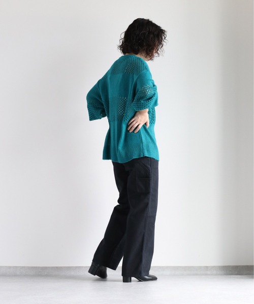 cepo(セポ)の「ペインターパンツ(デニムパンツ・レディース・ワンウォッシュ/ブラック/ネイビー・L/M/S)」の14枚目の写真