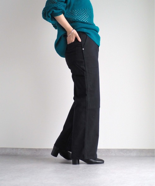 cepo(セポ)の「ペインターパンツ(デニムパンツ・レディース・ワンウォッシュ/ブラック/ネイビー・L/M/S)」の6枚目の写真