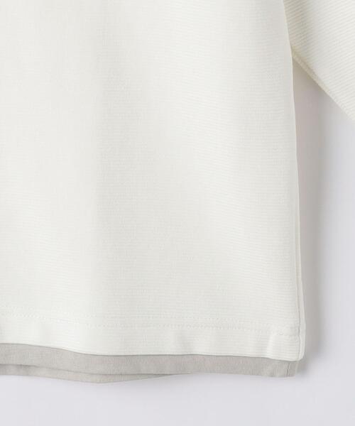 green label relaxing(グリーンレーベルリラクシング)の「GIZA リップル フェイクレイヤード 長袖 Tシャツ(Tシャツ/カットソー・メンズ・ライトブルー/ダークグレー/ホワイト・M/S/XL/L)」の19枚目の写真
