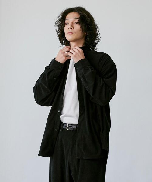 coen（コーエン）の「ビッグシルエットコーデュロイシャツジャケット（シャツ/ブラウス・メンズ・ブラック/ベージュ・S/M/L/XL）」の9枚目の写真