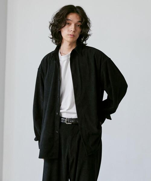 coen（コーエン）の「ビッグシルエットコーデュロイシャツジャケット（シャツ/ブラウス・メンズ・ブラック/ベージュ・S/M/L/XL）」の11枚目の写真
