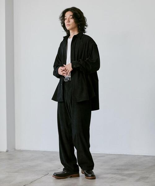 coen（コーエン）の「ビッグシルエットコーデュロイシャツジャケット（シャツ/ブラウス・メンズ・ブラック/ベージュ・S/M/L/XL）」の14枚目の写真