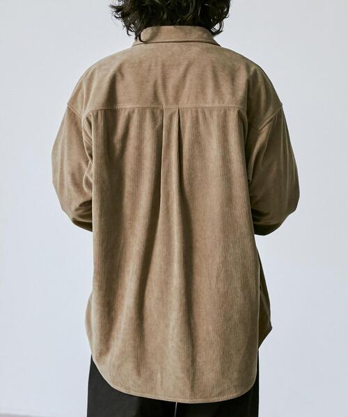 coen（コーエン）の「ビッグシルエットコーデュロイシャツジャケット（シャツ/ブラウス・メンズ・ブラック/ベージュ・S/M/L/XL）」の17枚目の写真