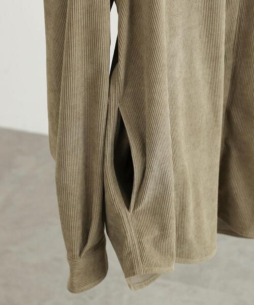 coen（コーエン）の「ビッグシルエットコーデュロイシャツジャケット（シャツ/ブラウス・メンズ・ブラック/ベージュ・S/M/L/XL）」の22枚目の写真