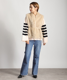 VERMEIL par iena - 【美品】VERMEILpariena 着るだけでオシャレ！ボーダーが可愛いニット 楽天市場】2way パターンボーダープルオーバー VERMEIL par iena