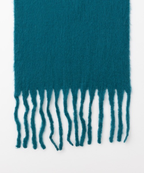 emonique（エモニーク）の「ボリューム フリンジ大判マフラー ストール プレーン ふわふわざっくり（マフラー・レディース・ブラウン/ライトブルー/スカイブルー/ホワイト/ブルー/ベージュ/モスグリーン/キャメル/ピンク/ブラック・FREE）」の21枚目の写真
