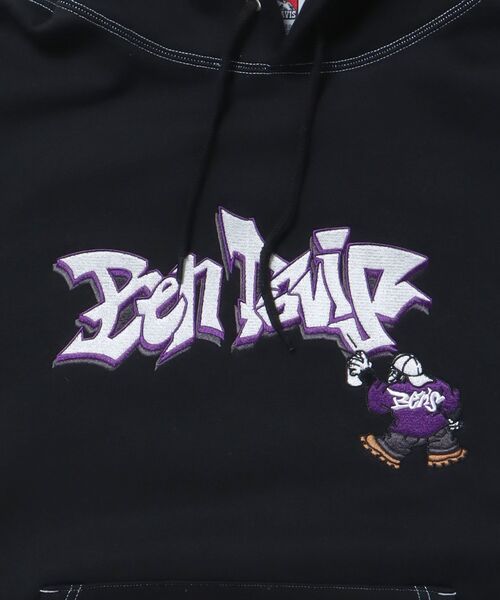 BEN DAVIS（ベンデイビス）の「【BEN DAVIS(ベンデイビス)】 SPRAY ART HOODIE / ロゴ ビッグ 裏起毛 プルオーバー パーカー（パーカー・メンズ・オフホワイト/ブルー系その他2/ブラック・X-LARGE/MEDIUM/LARGE）」の13枚目の写真