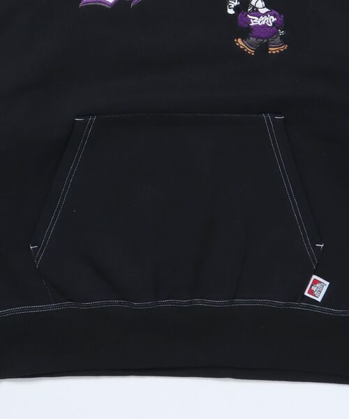 BEN DAVIS（ベンデイビス）の「【BEN DAVIS(ベンデイビス)】 SPRAY ART HOODIE / ロゴ ビッグ 裏起毛 プルオーバー パーカー（パーカー・メンズ・オフホワイト/ブルー系その他2/ブラック・X-LARGE/MEDIUM/LARGE）」の12枚目の写真