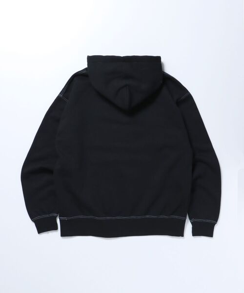 BEN DAVIS（ベンデイビス）の「【BEN DAVIS(ベンデイビス)】 SPRAY ART HOODIE / ロゴ ビッグ 裏起毛 プルオーバー パーカー（パーカー・メンズ・オフホワイト/ブルー系その他2/ブラック・X-LARGE/MEDIUM/LARGE）」の11枚目の写真