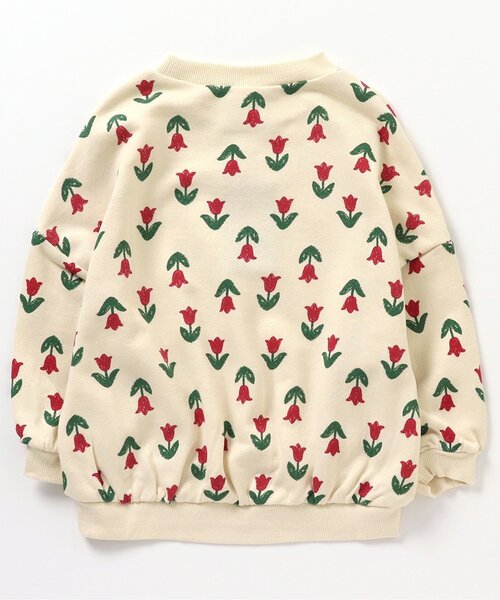 BREEZE（ブリーズ）の「【リンクコーデ可能】総柄トレーナー（スウェット・キッズ・ワインレッド/アイボリー/サックスブルー/キャメル/ブラック・110/140/90/100/130/120/80）」の12枚目の写真