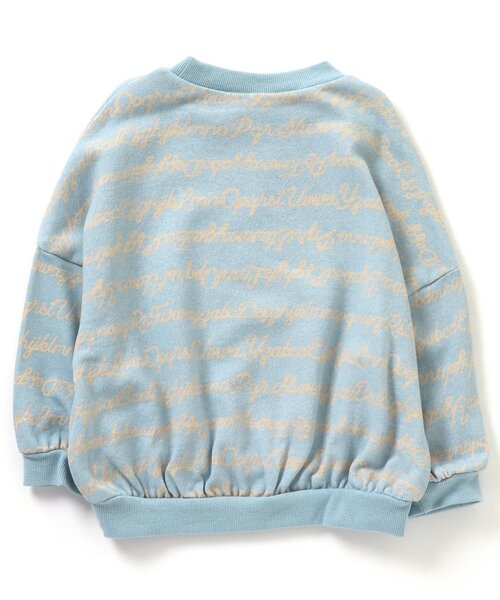 BREEZE（ブリーズ）の「【リンクコーデ可能】総柄トレーナー（スウェット・キッズ・ワインレッド/アイボリー/サックスブルー/キャメル/ブラック・110/140/90/100/130/120/80）」の13枚目の写真