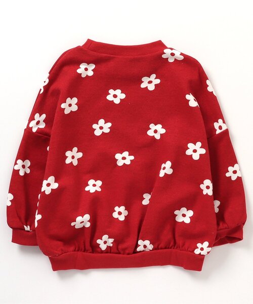 BREEZE（ブリーズ）の「【リンクコーデ可能】総柄トレーナー（スウェット・キッズ・ワインレッド/アイボリー/サックスブルー/キャメル/ブラック・110/140/90/100/130/120/80）」の14枚目の写真