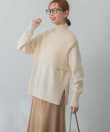 URBAN RESEARCH ROSSO WOMEN（アーバンリサーチ　ロッソ）の「ベストレイヤードマルチWAYニット（ニット/セーター）」