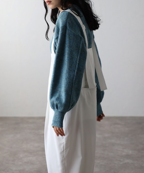 amini(アミニ)の「【2023 A/W新作】メランジクルーネックニット(ニット/セーター・レディース・ベージュ/ブラウン/ブルーグリーン・MEDIUM)」の21枚目の写真