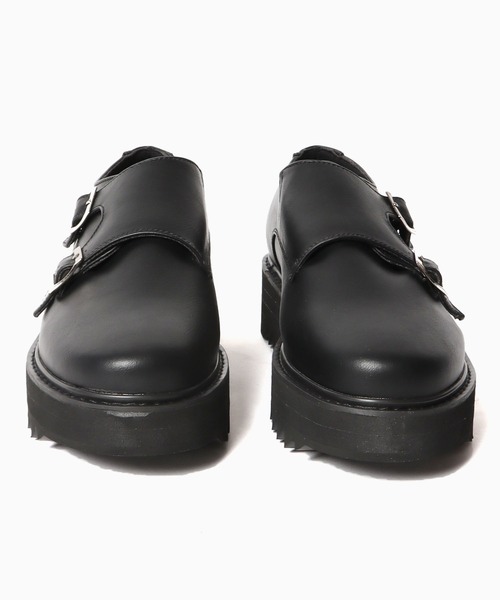 glabella（グラベラ）の「glabella/グラベラ  厚底 シャークソール ダブルモンクストラップスーズ（ドレスシューズ・メンズ・ブラック・L/S/M）」の10枚目の写真