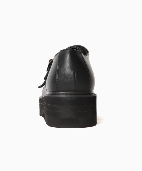 glabella（グラベラ）の「glabella/グラベラ  厚底 シャークソール ダブルモンクストラップスーズ（ドレスシューズ・メンズ・ブラック・L/S/M）」の3枚目の写真