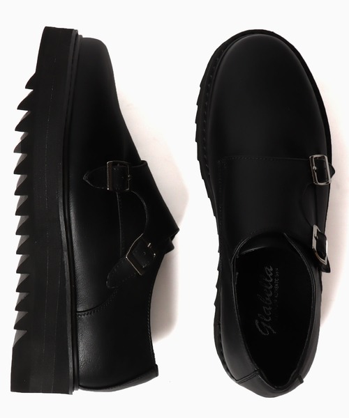 glabella（グラベラ）の「glabella/グラベラ  厚底 シャークソール ダブルモンクストラップスーズ（ドレスシューズ・メンズ・ブラック・L/S/M）」の13枚目の写真