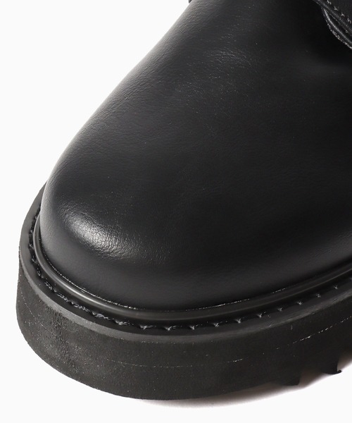 glabella（グラベラ）の「glabella/グラベラ  厚底 シャークソール ダブルモンクストラップスーズ（ドレスシューズ・メンズ・ブラック・L/S/M）」の5枚目の写真