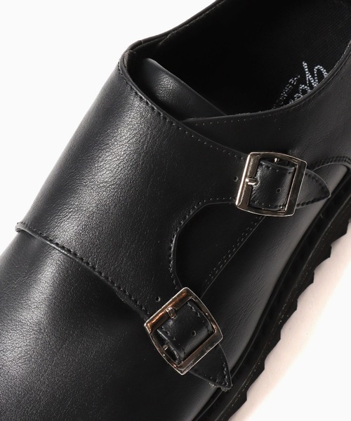 glabella（グラベラ）の「glabella/グラベラ  厚底 シャークソール ダブルモンクストラップスーズ（ドレスシューズ・メンズ・ブラック・L/S/M）」の6枚目の写真