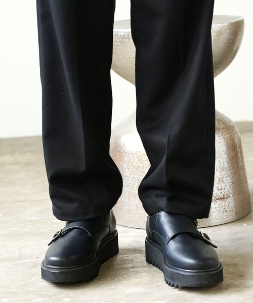 glabella（グラベラ）の「glabella/グラベラ  厚底 シャークソール ダブルモンクストラップスーズ（ドレスシューズ・メンズ・ブラック・L/S/M）」の14枚目の写真