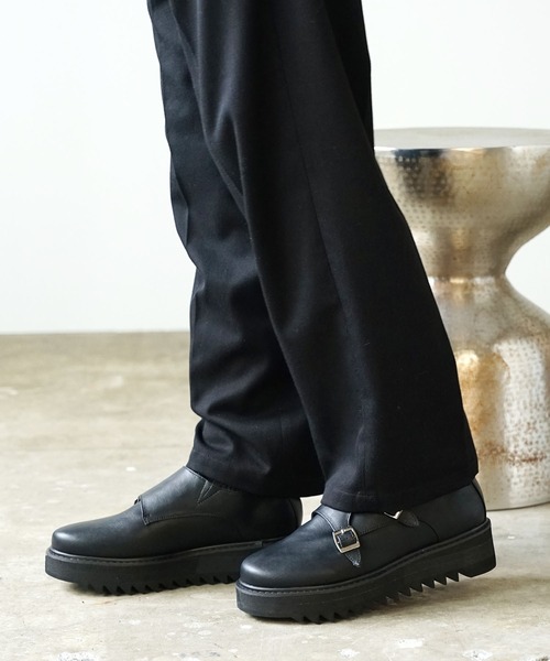 glabella（グラベラ）の「glabella/グラベラ  厚底 シャークソール ダブルモンクストラップスーズ（ドレスシューズ・メンズ・ブラック・L/S/M）」の17枚目の写真