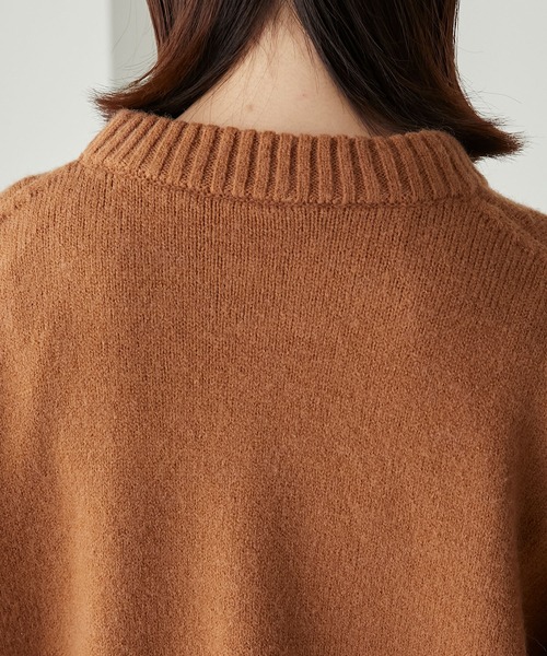 配色刺繍ロゴ ナンバリングニットプルオーバー（ニット/セーター