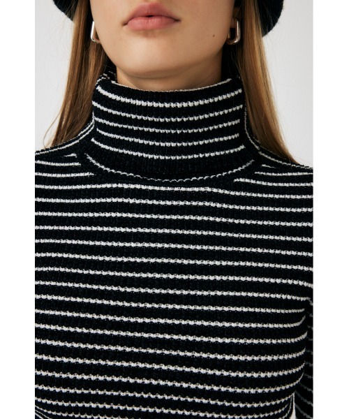 MOUSSY（マウジー）の「HI NECK RIB ニット（ニット/セーター・レディース・ホワイト系その他/イエロー/パープル/ブラック系その他・FREE）」の10枚目の写真
