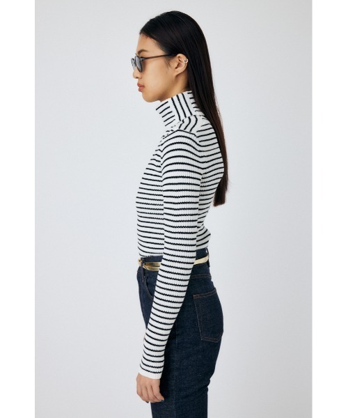MOUSSY（マウジー）の「HI NECK RIB ニット（ニット/セーター・レディース・ホワイト系その他/イエロー/パープル/ブラック系その他・FREE）」の19枚目の写真