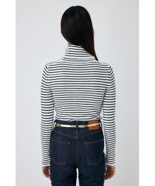 MOUSSY（マウジー）の「HI NECK RIB ニット（ニット/セーター・レディース・ホワイト系その他/イエロー/パープル/ブラック系その他・FREE）」の20枚目の写真