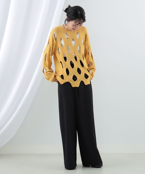 Ray BEAMS（レイビームス）の「Ray BEAMS / ニュース ペーパー プリント Tシャツ（Tシャツ/カットソー・レディース・ベージュ/ブルー系その他3・ONE SIZE）」の7枚目の写真