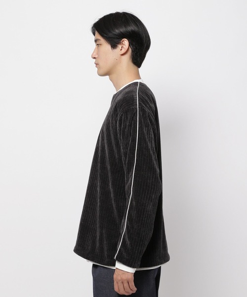 NUMERALS（ヌメラルズ）の「[NUMERALS]リアルレイヤードTシャツ（Tシャツ/カットソー・メンズ・ベージュ/ブラック・LARGE/MEDIUM）」の8枚目の写真