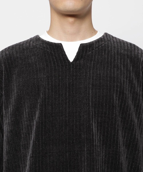 NUMERALS（ヌメラルズ）の「[NUMERALS]リアルレイヤードTシャツ（Tシャツ/カットソー・メンズ・ベージュ/ブラック・LARGE/MEDIUM）」の10枚目の写真