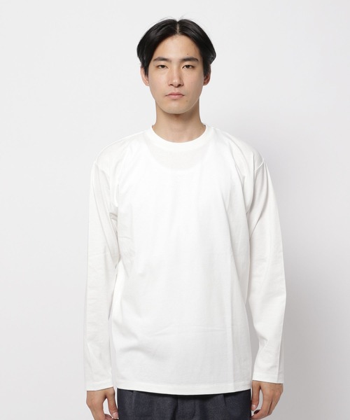 NUMERALS（ヌメラルズ）の「[NUMERALS]リアルレイヤードTシャツ（Tシャツ/カットソー・メンズ・ベージュ/ブラック・LARGE/MEDIUM）」の14枚目の写真