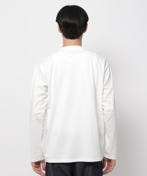 NUMERALS（ヌメラルズ）の「[NUMERALS]リアルレイヤードTシャツ（Tシャツ/カットソー・メンズ・ベージュ/ブラック・LARGE/MEDIUM）」の16枚目の写真