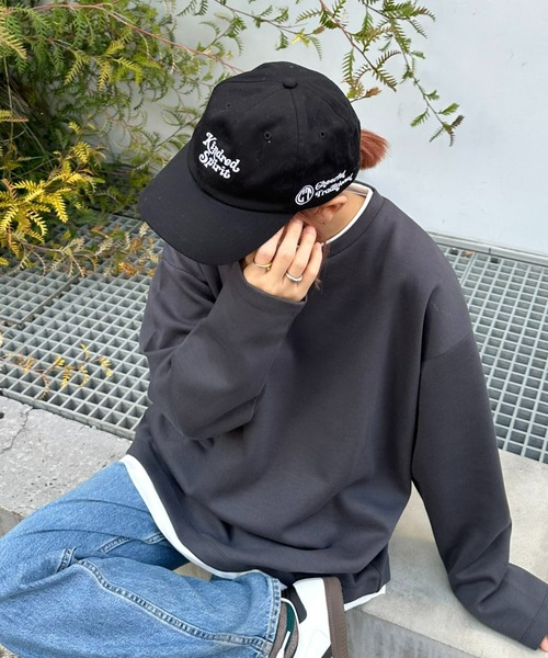 CIAOPANIC TYPY（チャオパニックティピー）の「【ユニセックス】アソートロゴキャップ（キャップ・メンズ・チャコールグレー/ブラック/レッド/オフホワイト/ブルー/ネイビー・ONE SIZE）」の3枚目の写真