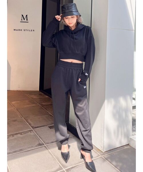 GYDA(ジェイダ)の「GYDA×NEWERA スウェット パンツ(スウェットパンツ・レディース・アイボリー/ブラック・FREE)」の13枚目の写真