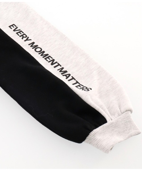 ANAP kids（アナップキッズ）の「配色切替裾ドロスト裏毛スウェットパーカー（パーカー・キッズ・ライトグレー/ホワイト/ラベンダー・120cm/130cm/110cm）」の22枚目の写真