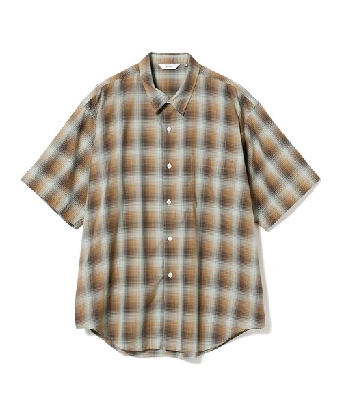 BEAMS（ビームス）の「BEAMS / オンブレチェック イージー シャツ（シャツ/ブラウス・メンズ・ブラウン/グレー・L/M/S/XL）」の14枚目の写真