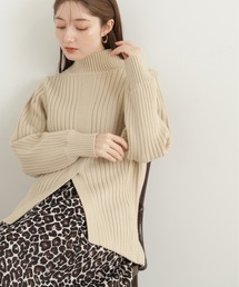N.（N. Natural Beauty Basic） | ◆フロントヘムスリットニット(ニット/セーター)