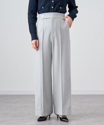 ANAYI | 裏起毛ピンタックワイドパンツ(その他パンツ)