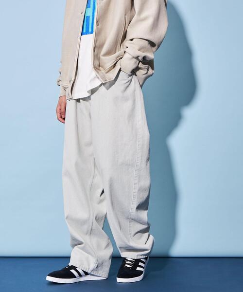 CITEN（シテン）の「＜CITEN＞エクストラ ワイドレッグ ジーンズ ホワイト（デニムパンツ・メンズ・ホワイト・S/M/L）」の4枚目の写真