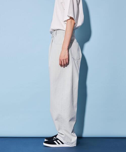 CITEN（シテン）の「＜CITEN＞エクストラ ワイドレッグ ジーンズ ホワイト（デニムパンツ・メンズ・ホワイト・S/M/L）」の8枚目の写真